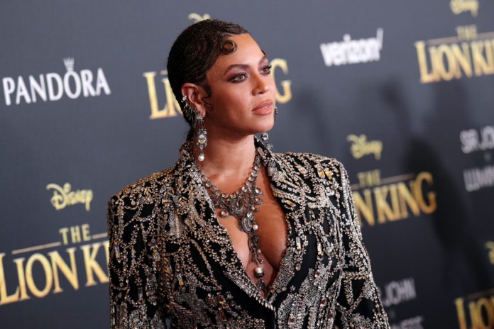Beyonce Knowles at the 'The Lion King' film premiere