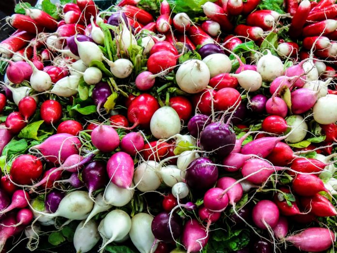 Radishes. They're super healthy.