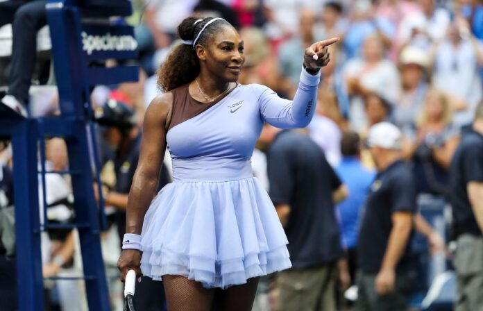 Serena Williams at the US Open Tennis Championships in 2018.